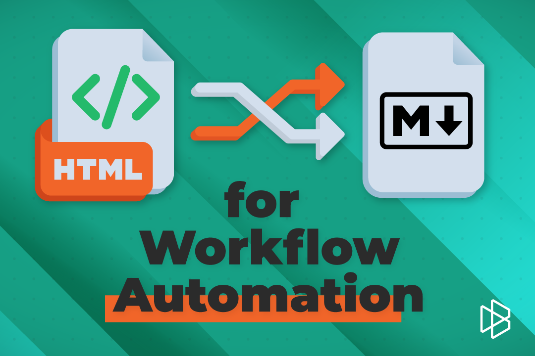 HTML to Markdown conversion using Byteline's workflow automation