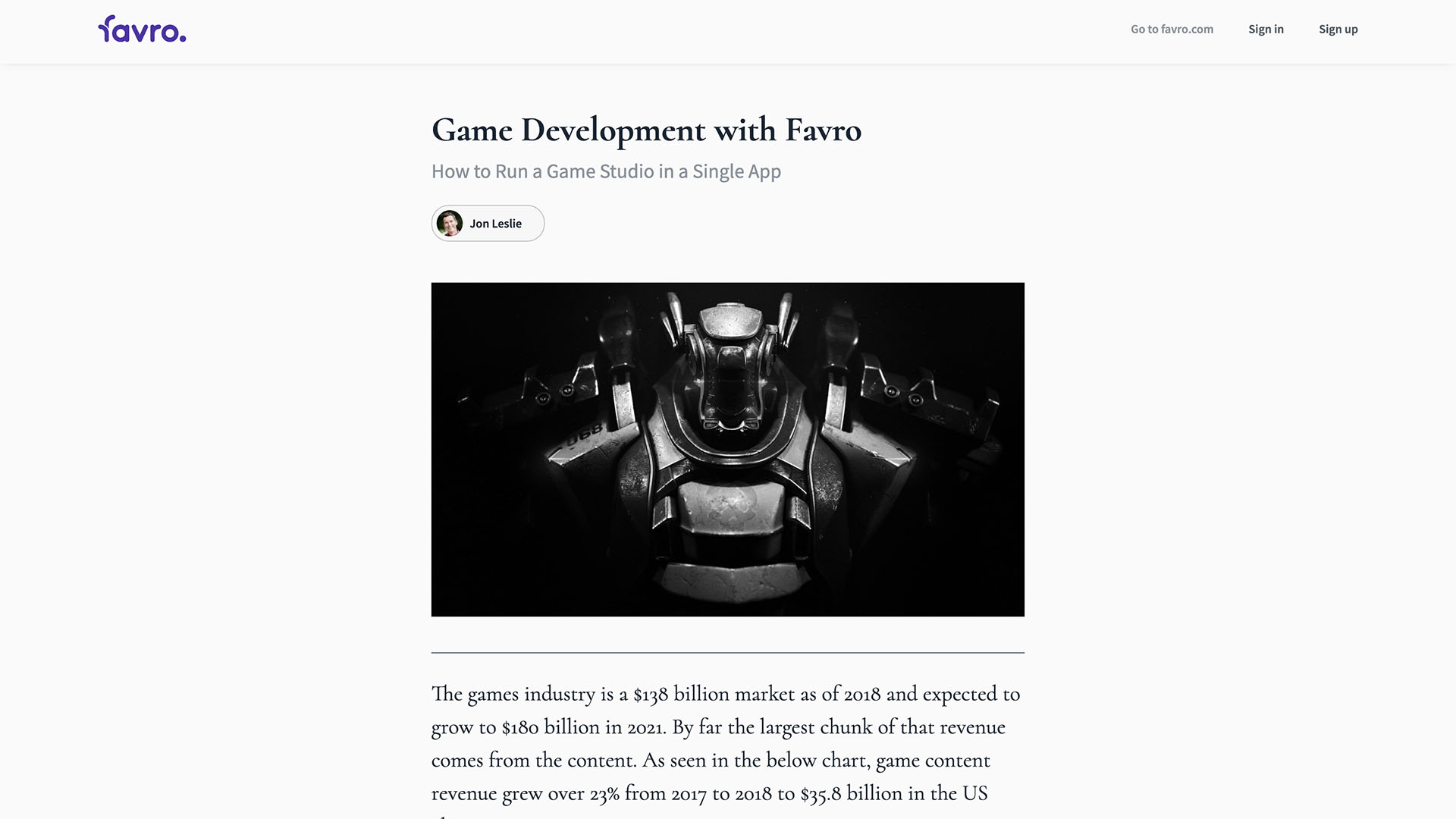 Favro | Collaboration for Game Studios