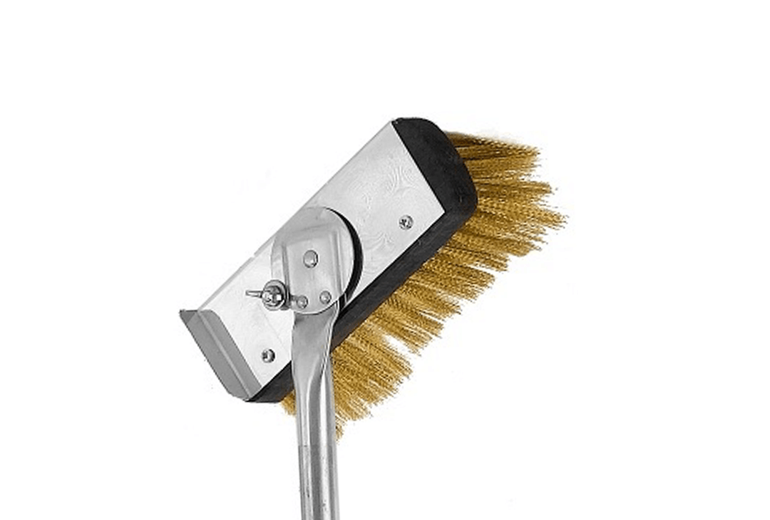 AL105 Lily Rotating Brass Bristle Pizza Oven Brush Lilly Codroipo