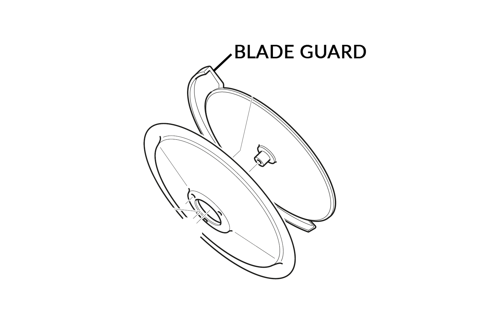 F01.005 300 Blade Guard 12" Blade guard for FAC 300e mediumduty and