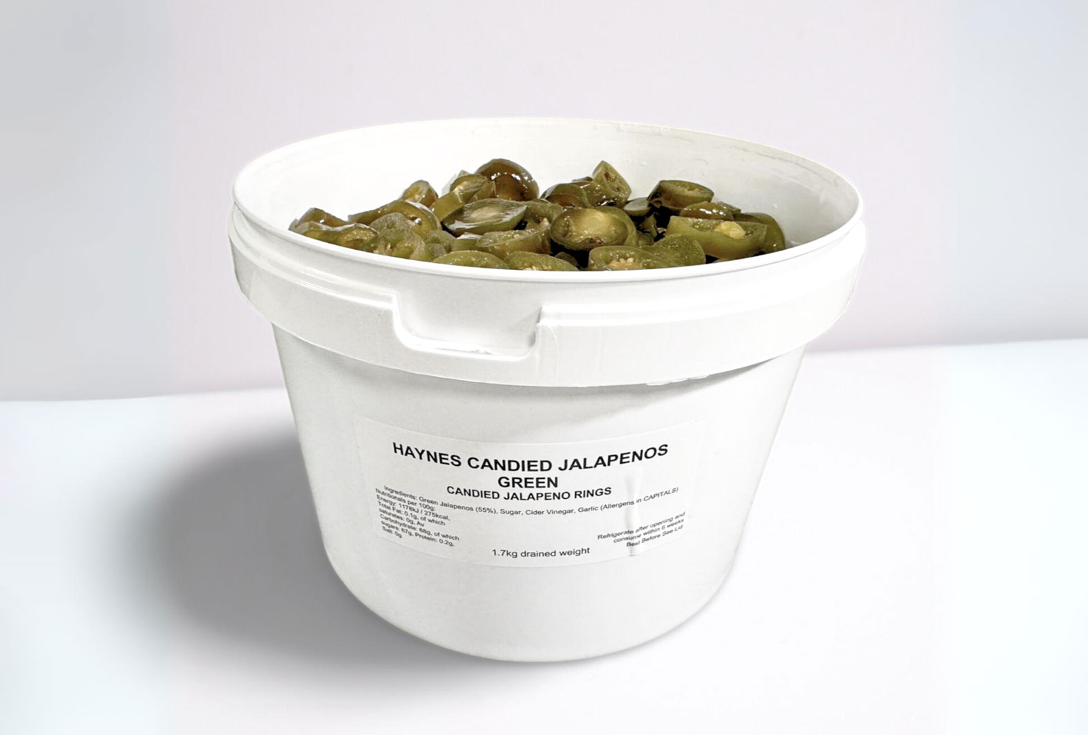 Candied Jalapenos A staple pizza topping elevated by the magicians over at Haynes Gourment