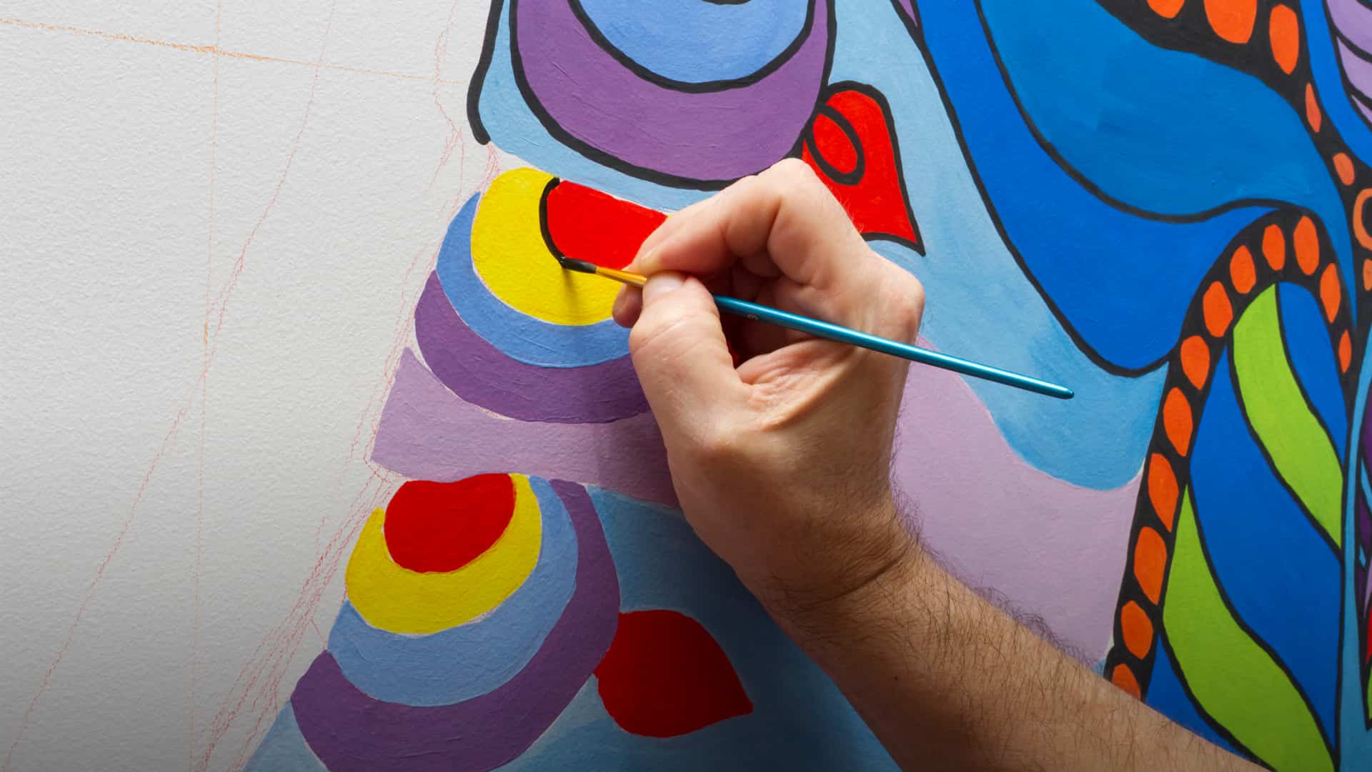 Painted Wall Mural