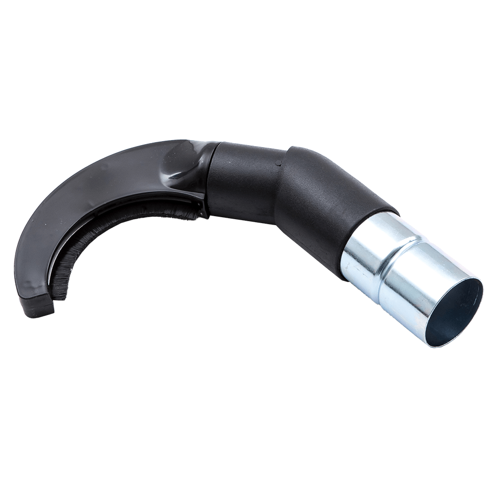 Pipe cleaning brush with metal fitting