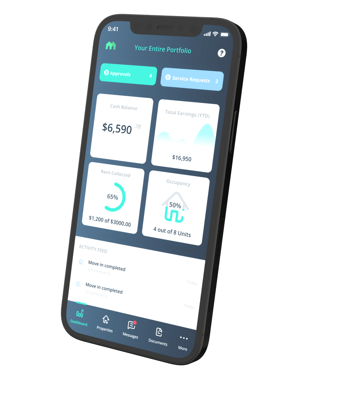 mynd owner mobile dashboard
