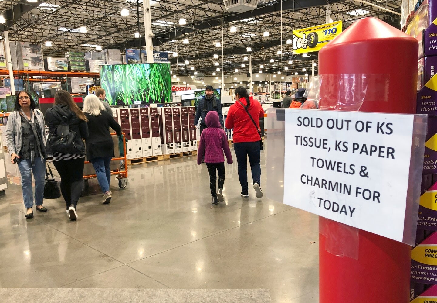 Shoppers visit a Costco store in Tigard, Ore., on Feb. 29 after reports of Oregon's first case of coronavirus was announced in the nearby city of Lake Oswego. (Gillian Flaccus/AP)