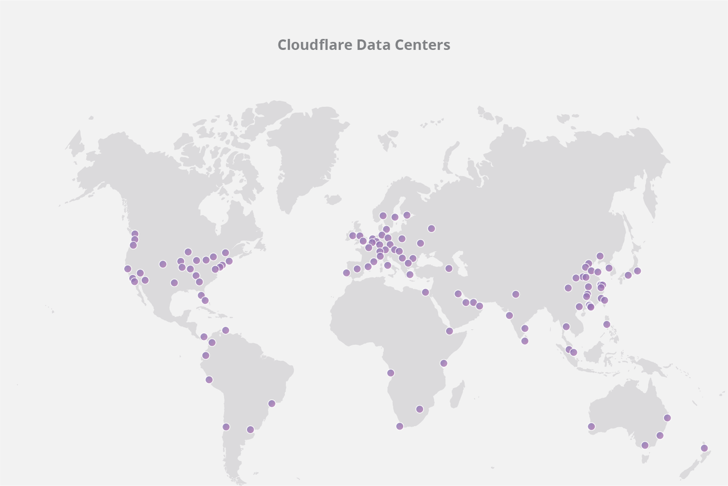 Cloudflare CDN data center locations