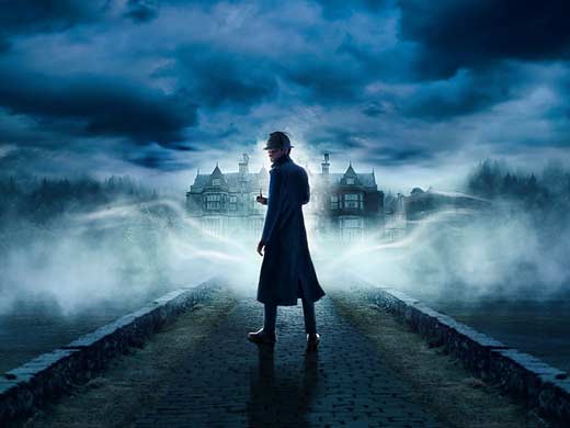 Dark image of sherlock homes and the invisible thing