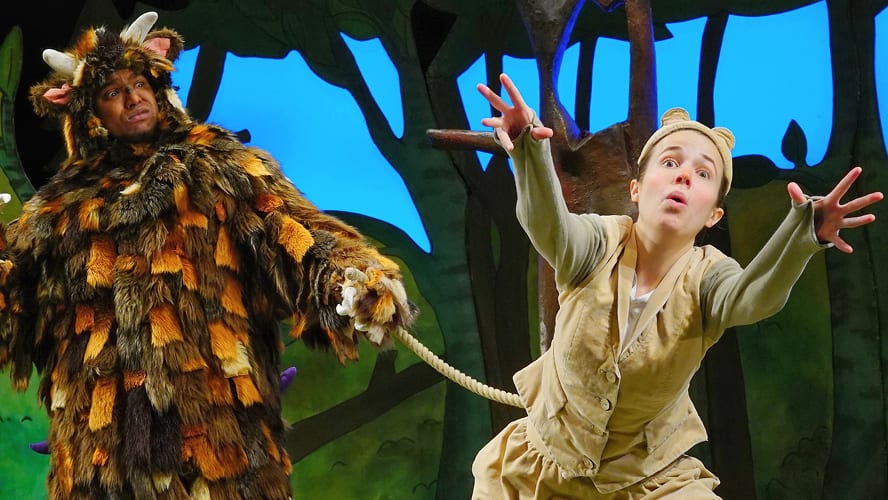 The Gruffalo on stage at the Lyric Theatre