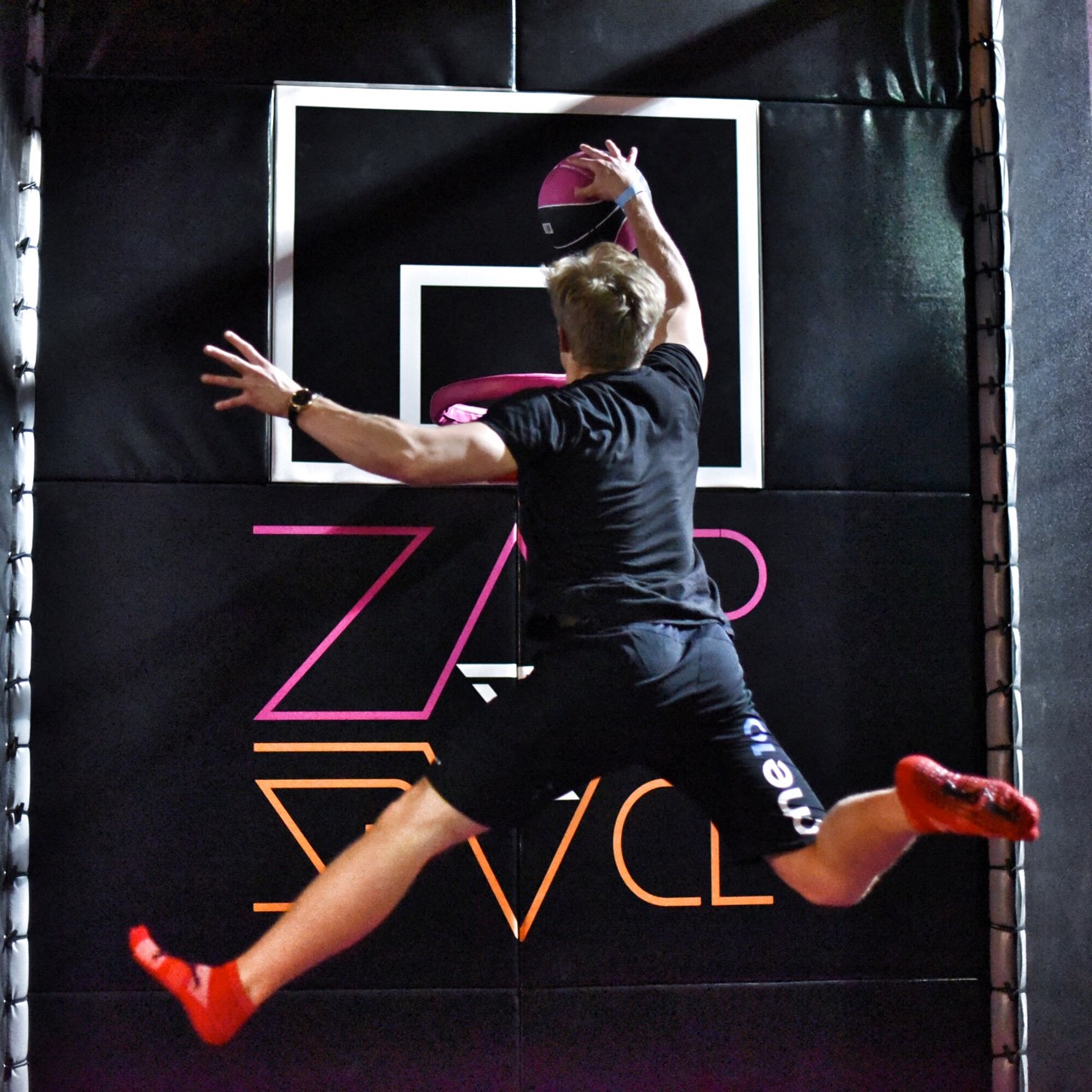 trampolining fun at zapspace