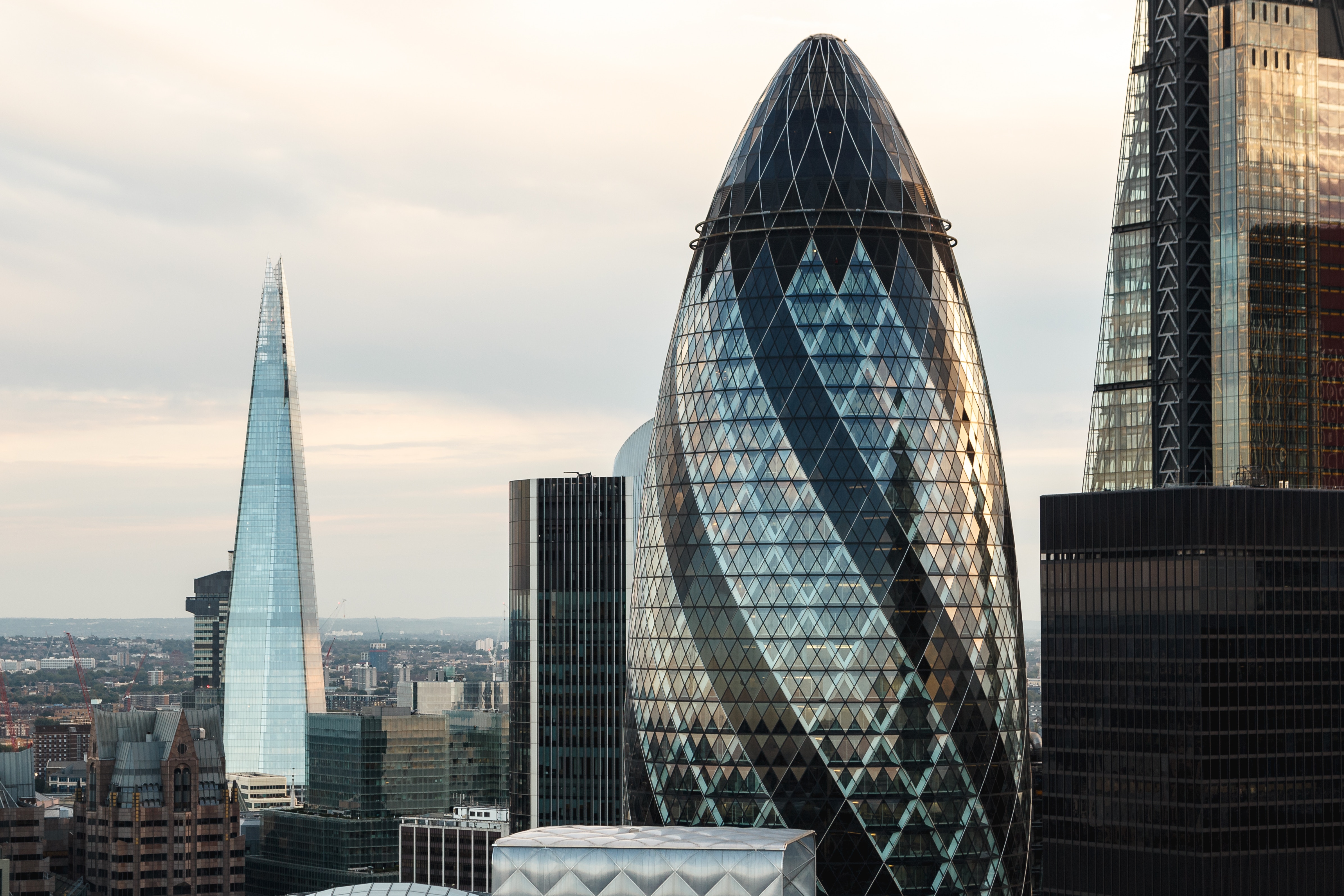 The Gherkin and The Shard London