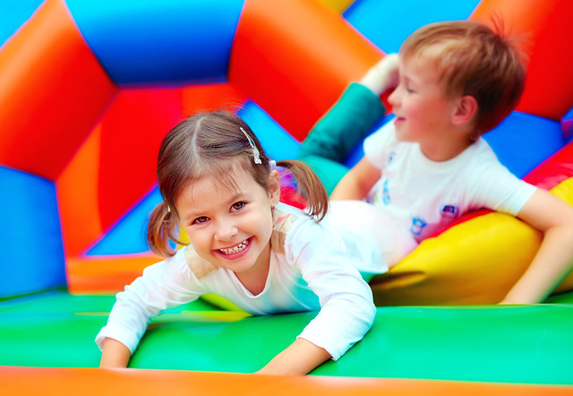 Bouncy castle at Jewish Care