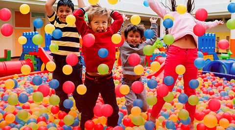 babies jumping