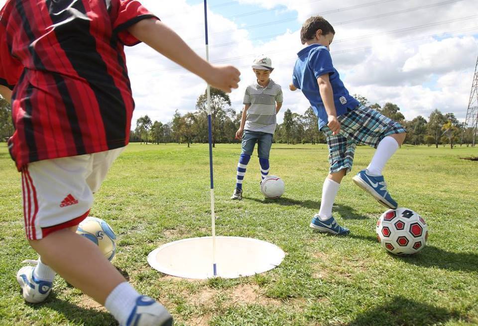 Enjoying Football Golf at Golf Kingdom