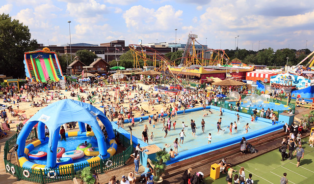 Birdseye view of the beach Brent Cross