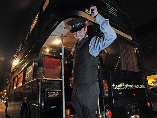 Ghost Bus Tours London conductor