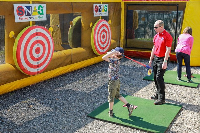 inflatable fun at golf kingdom