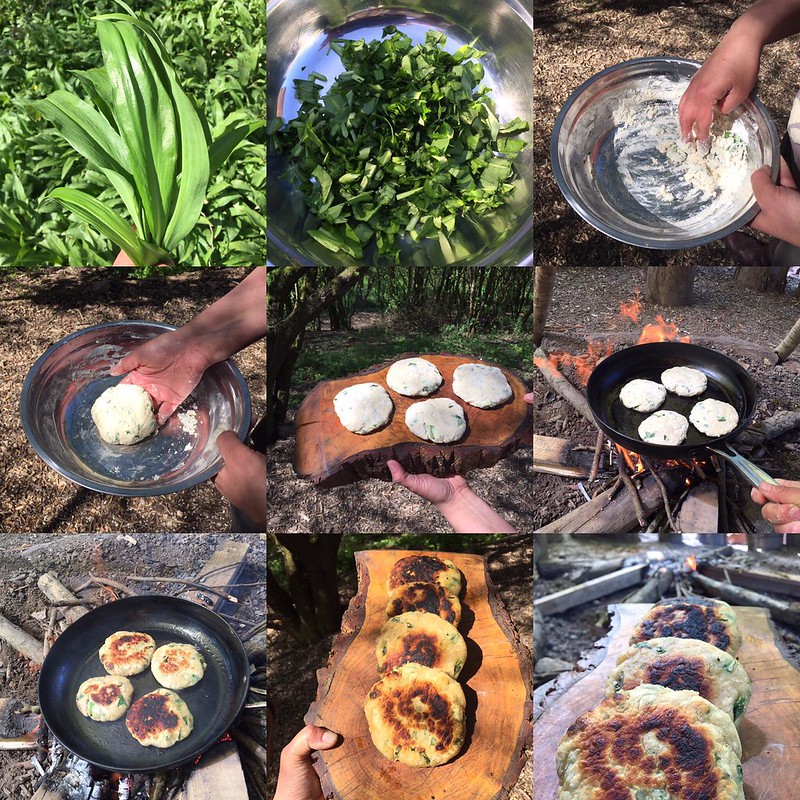Wild Garlic Bannock Bread
