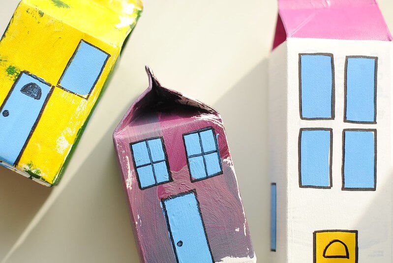 Stack to store children's art
