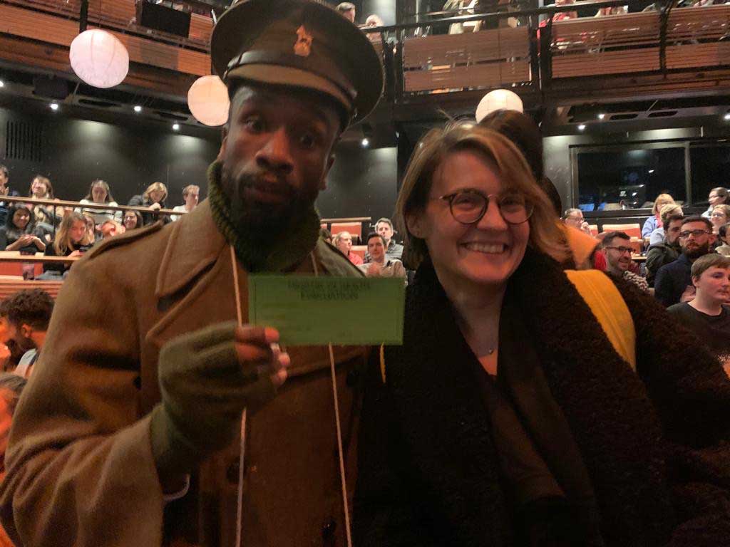 My new friend the soldier!