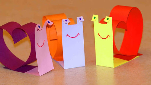 Paper Art Projects - Snails