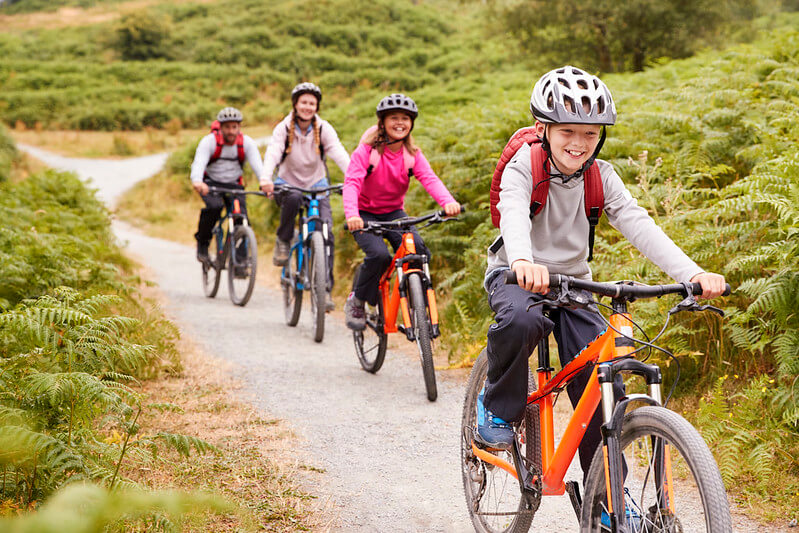 Children cycling like Weston Super Mare