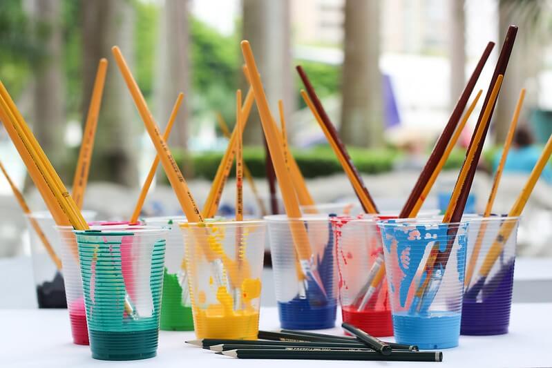 Learning about colour for the learning to paint guide kids
