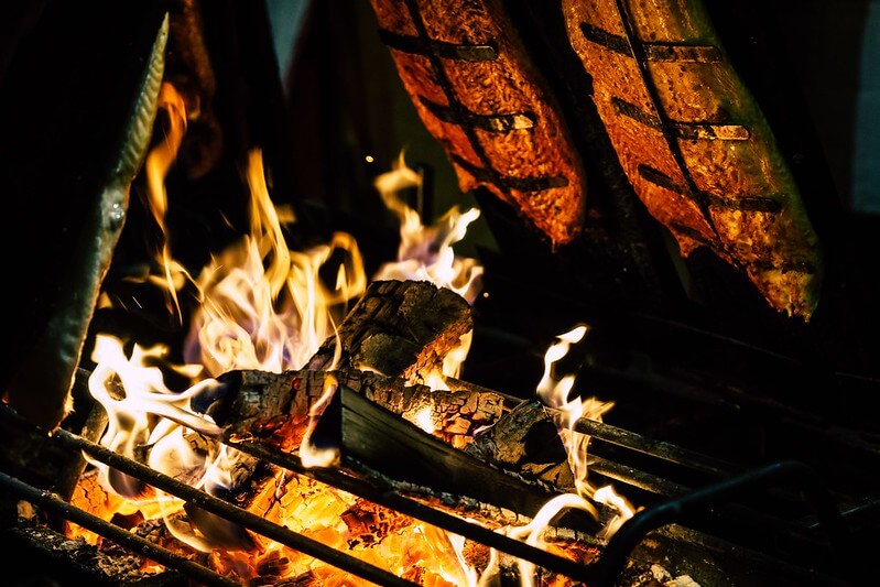Fire to make anglo-saxon food