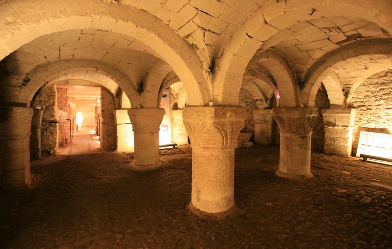 The 900-year-old crypt of St. George’s Tower.