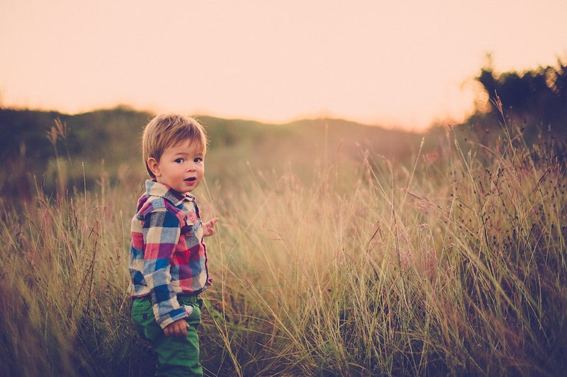 Wilder could be a great boys' name beginning with W to describe this baby exploring the outdoor fields