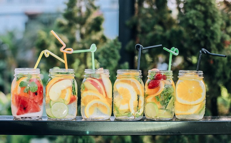 Fruit infused water for labour.