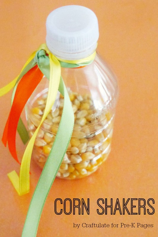 Corn music shakers harvest activities and crafts