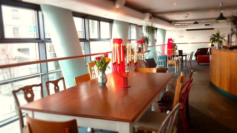Interior of Hemma, a child-friendly restaurant in Edinburgh