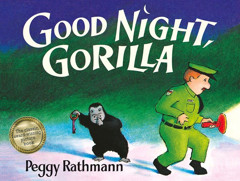 Good Night, Gorilla by Peggy Rathmann book cover.