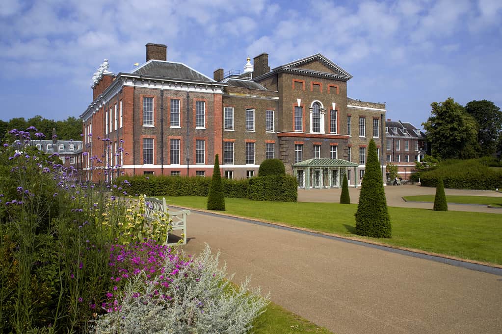 Kensington Palace on a sunny day.