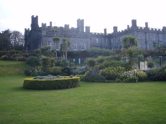 Beautiful gardens behind the castle at Tregenna Castle Resort.