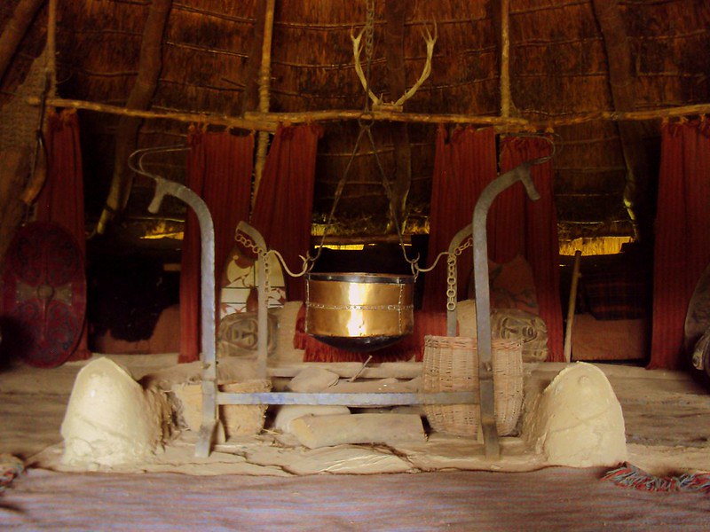 Inside view of A Celtic Roundhouse.