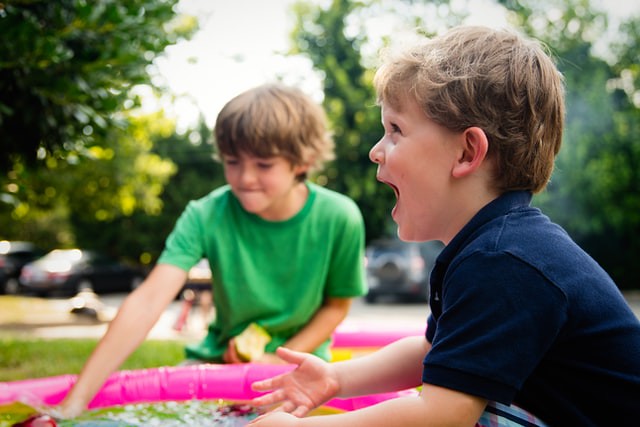boys playing together