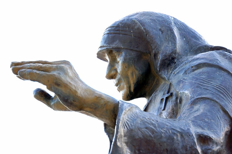 Statue of Mother Teresa.