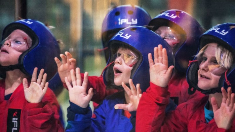 Children are amazed at iFly.