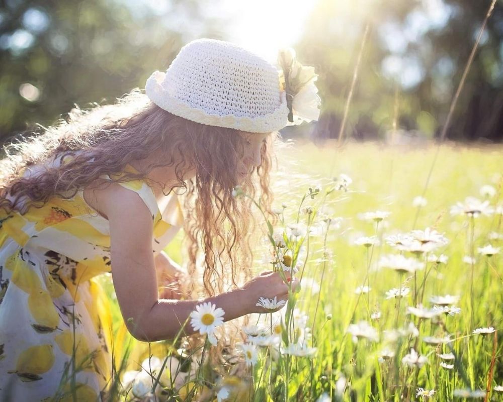 Flower picking
