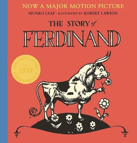 Cover of 'The Story of Ferdinand' by Munroe Leaf.