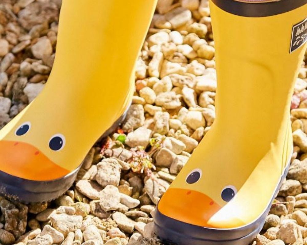 Yellow Duck Boots.