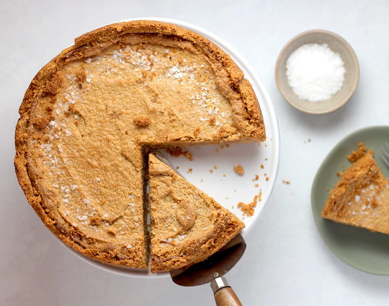 A home-baked pie with slices cut out of it as a visual example of fractions for KS2 kids.