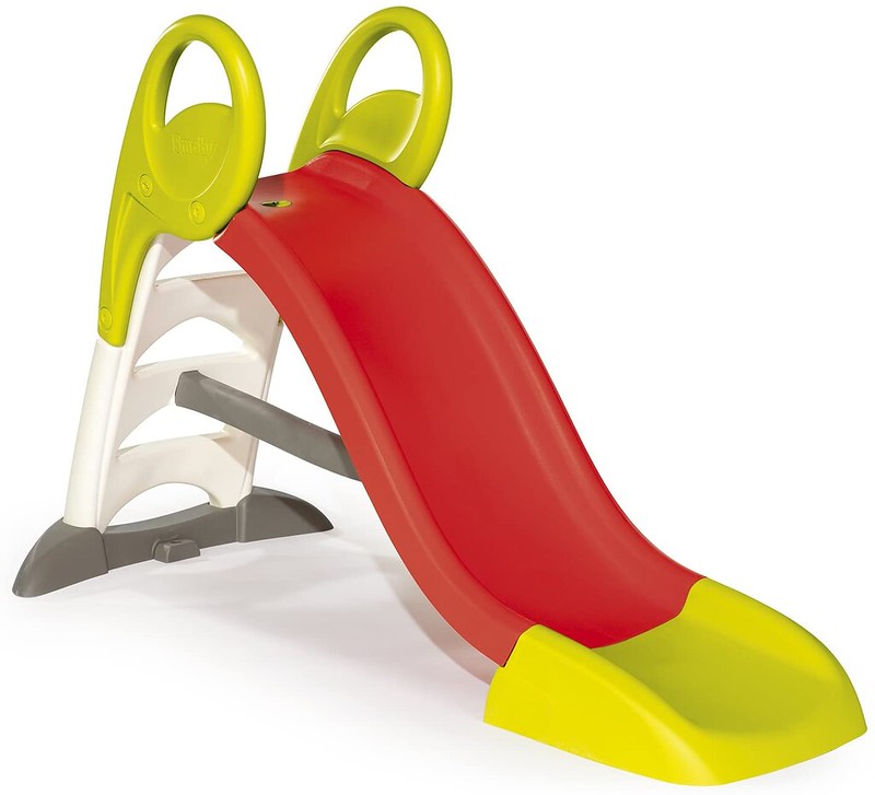 Red and yellow Smoby Medium Kids Garden Slide.