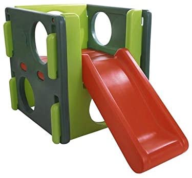 Red and green Little Tikes Junior Activity Gym.