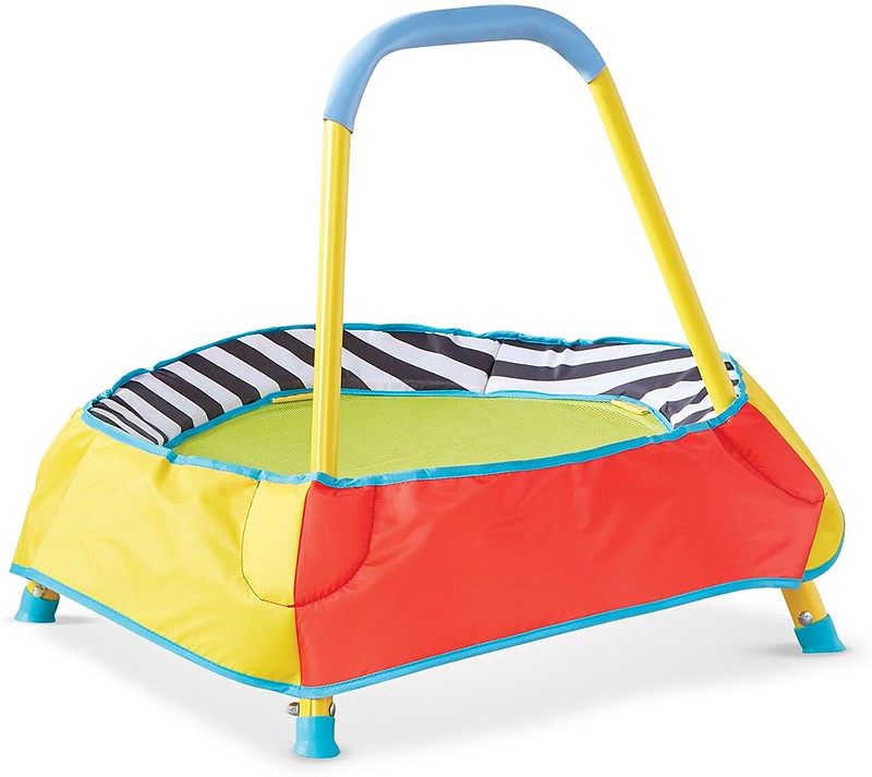 A brightly coloured Kid Active Children's Toddler Trampoline.