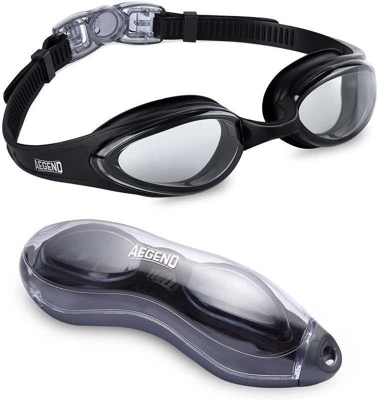 Black Aegend Swimming Goggles.
