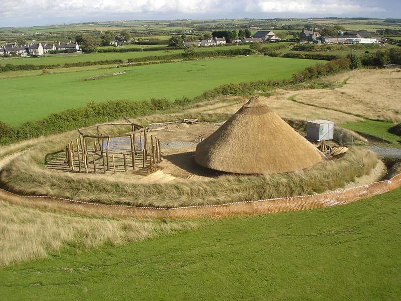 Celtic roundhouse from the Iron Age.