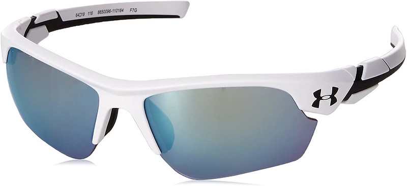 White Under Armour Unisex Kids Sunglasses.