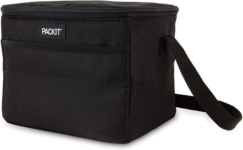 Black PackIt Freezable Lunch Bag.